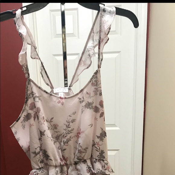 New Leith Women's Floral Print Ruffle Shift Dress - Picture 6 of 7